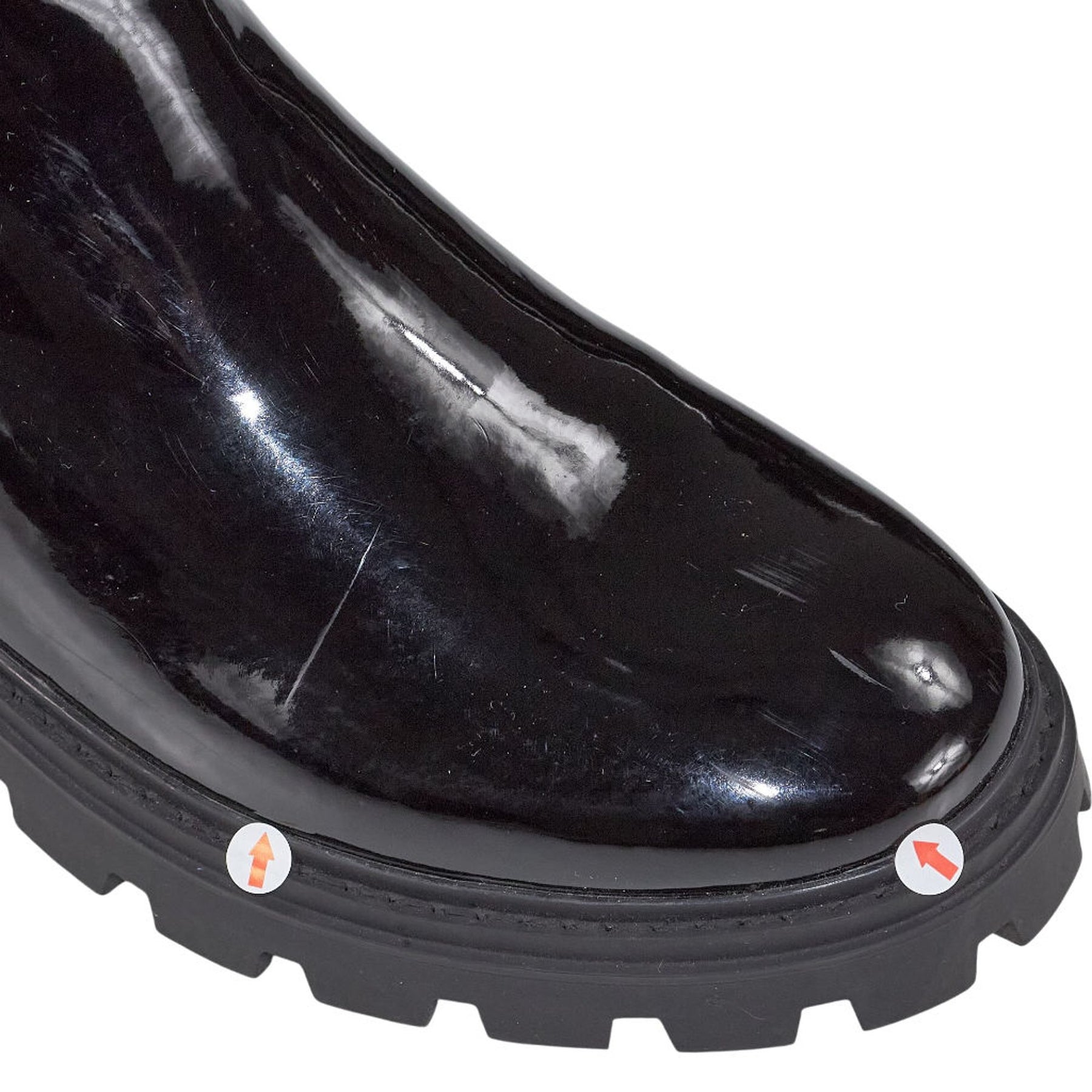 River Island Black Patent Boots