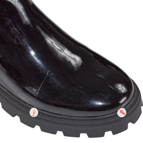 River Island Black Patent Boots