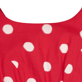 Collectif Red Polka Dot Sleeveless Dress