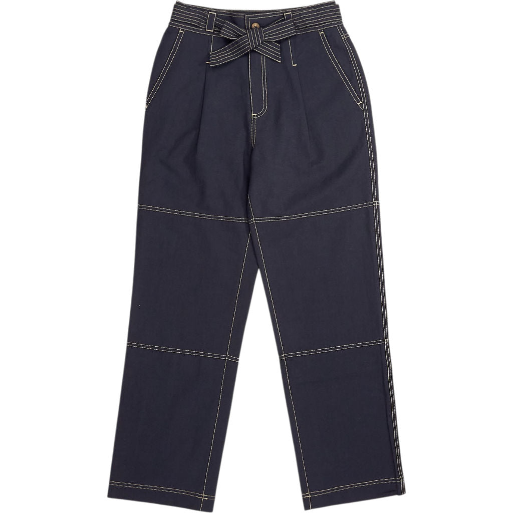 Wyse Black Cara Cotton Trousers