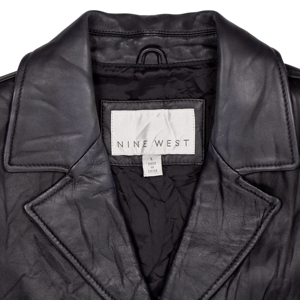Vintage Nine West Black Leather Jacket