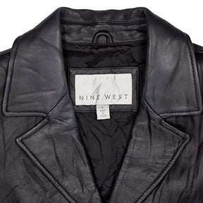 Vintage Nine West Black Leather Jacket