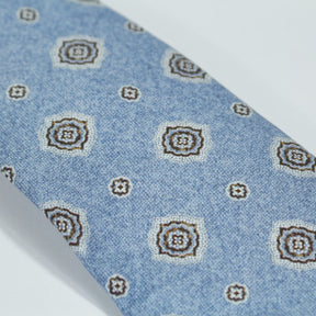 Moss Tessitura Bottinelli Blue Patterned Tie Bundle x 3