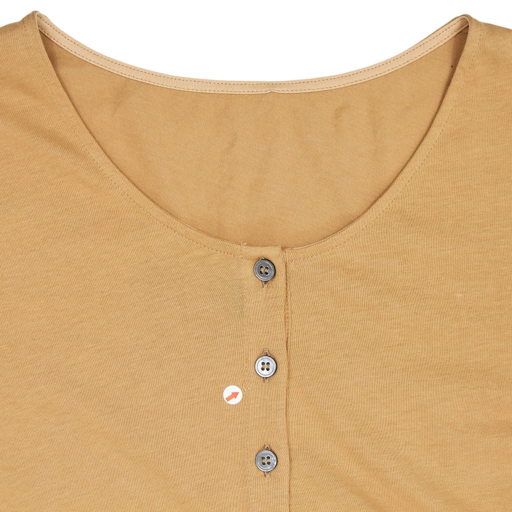 Studio Nicholson Camel Long Sleeve Dress