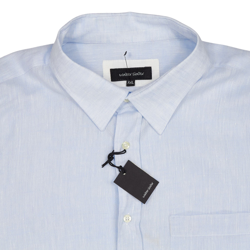 Walker Slater Blue Linen Shirt