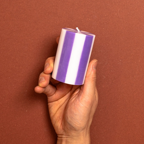 YOD & Co Stripe Pillar Candle - small
