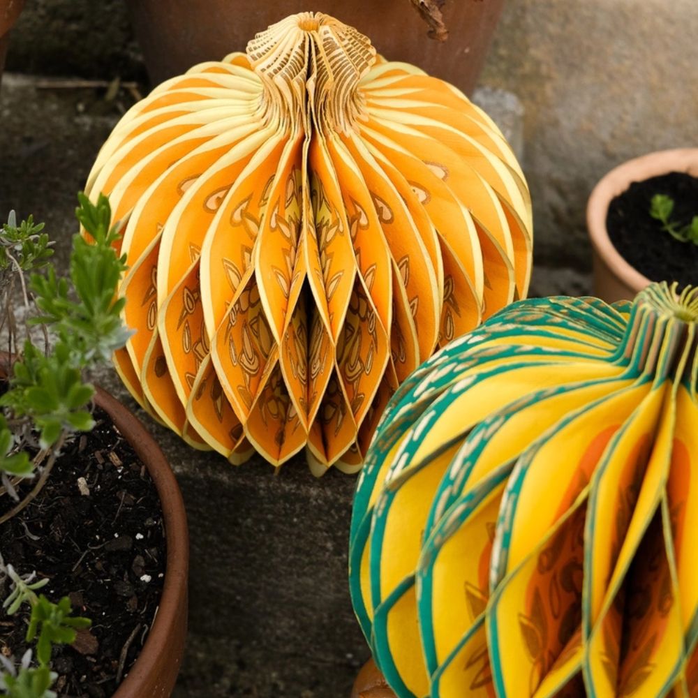 Honeycomb Pumpkin - Orange