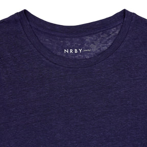 NRBY Blue Linen T-Shirt