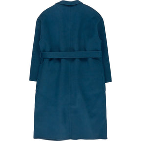 Wyse Teal Diane Double-Faced Belted Coat