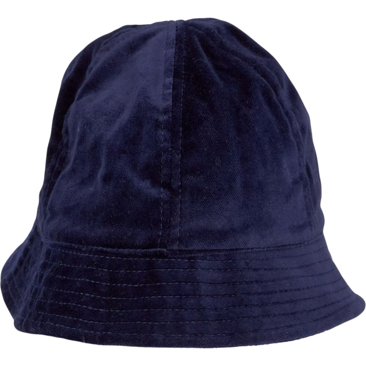 Folk Navy Velvet Bucket Hat