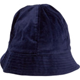 Folk Navy Velvet Bucket Hat
