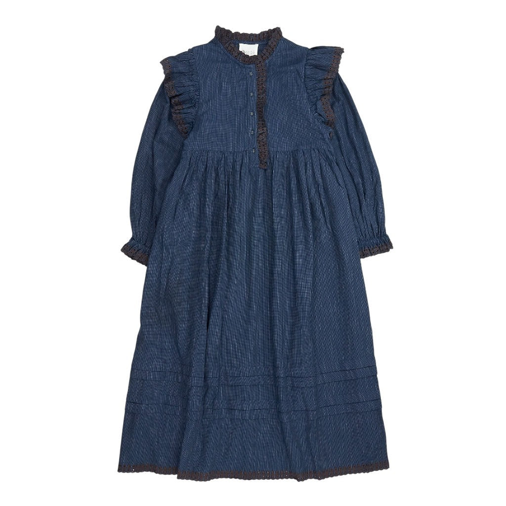 Bonté Midnight Navy Striped Harriette Dress