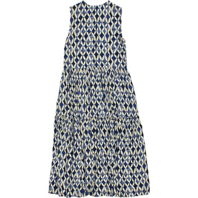 Baukjen Blue Patterned Sleeveless Dress