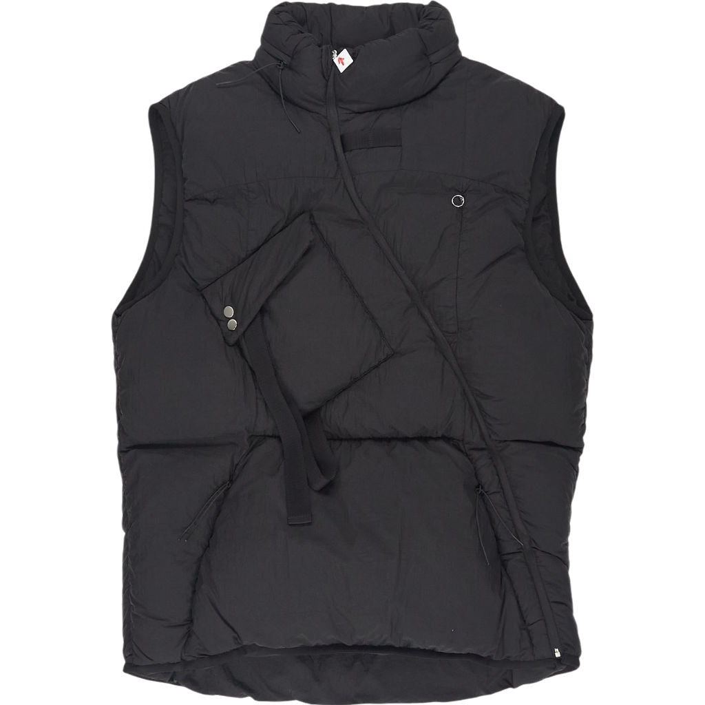 Alyx Black Asymmetrical Puffer Vest