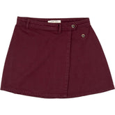 Seventy + Mochi Burgundy Denim Skirt