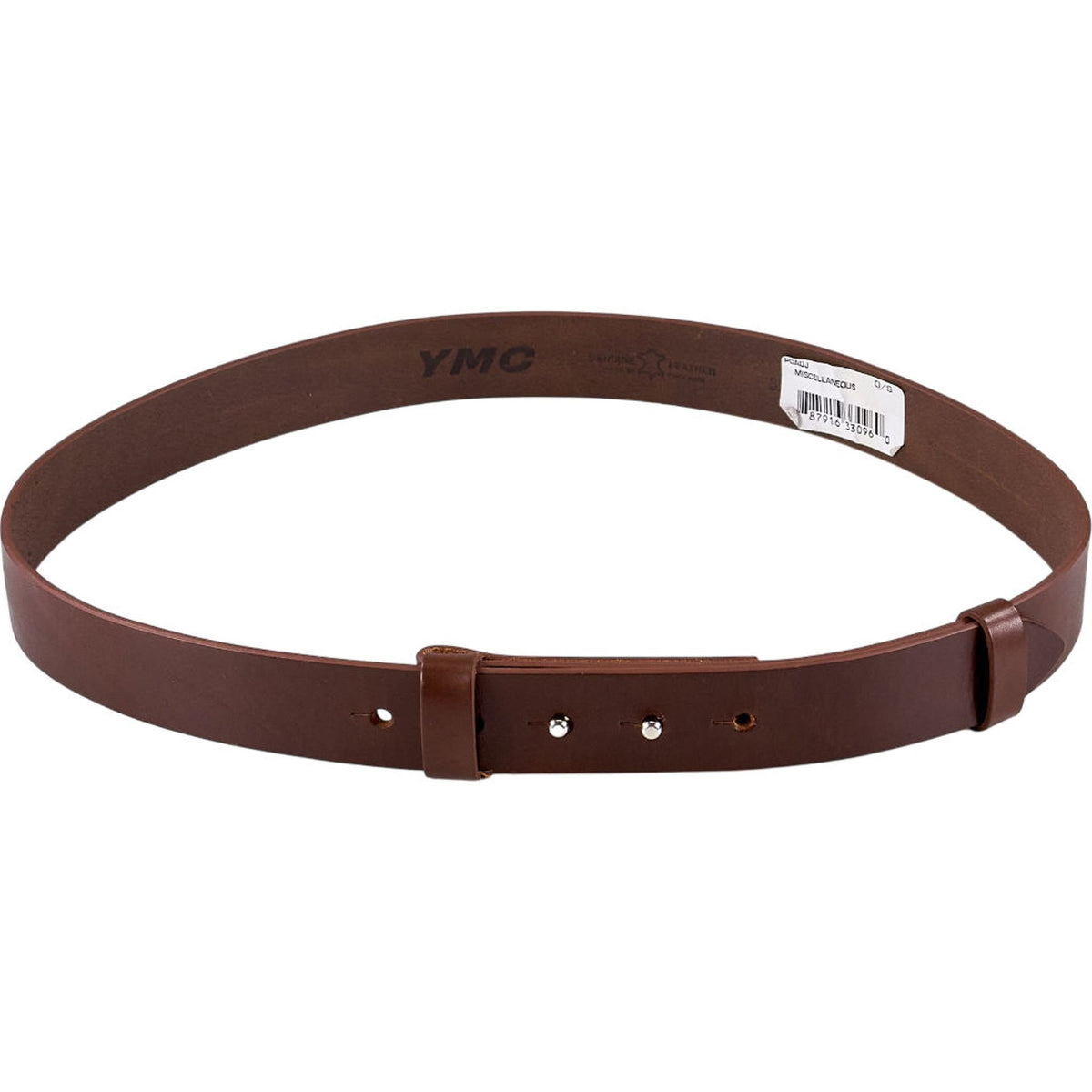 YMC Brown Genuine Leather Belt