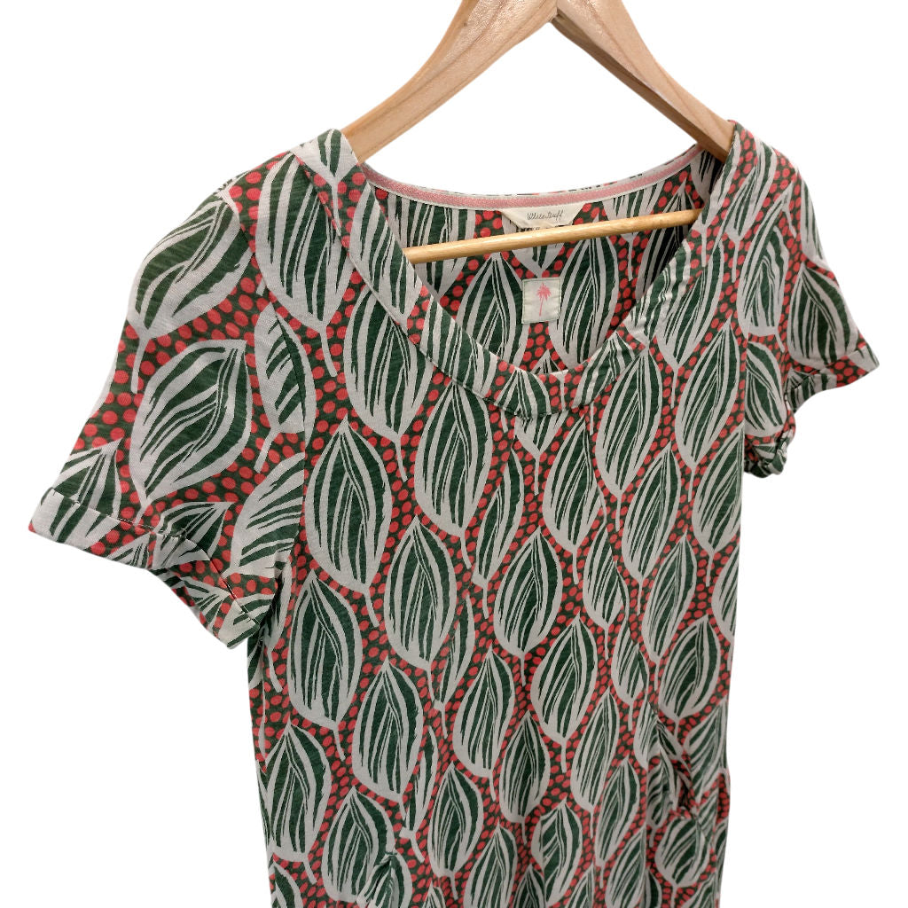 White Stuff Multi Leaf Print Dress