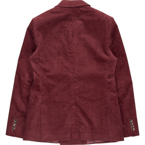 Moss Burgundy Corduroy Jacket Slim Fit