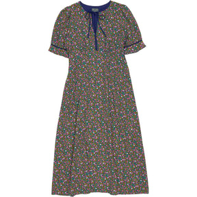 WYSE Floral Silk Midi Dress