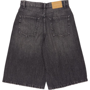 Pull & Bear Black Denim Bermuda Shorts