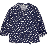 Baukjen Navy Polka Dot Amalie Blouse