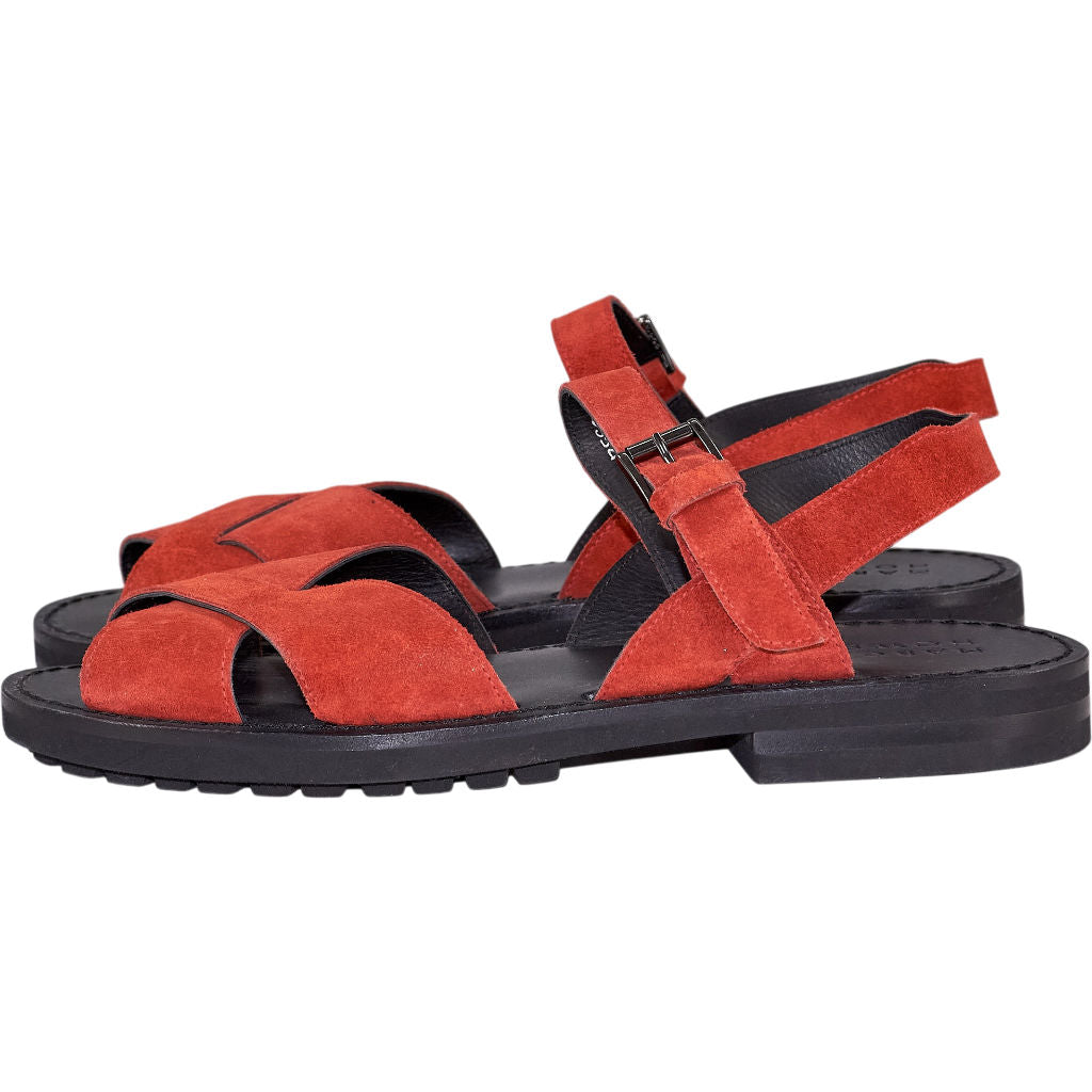 Margaret Howell Red Suede Sandals