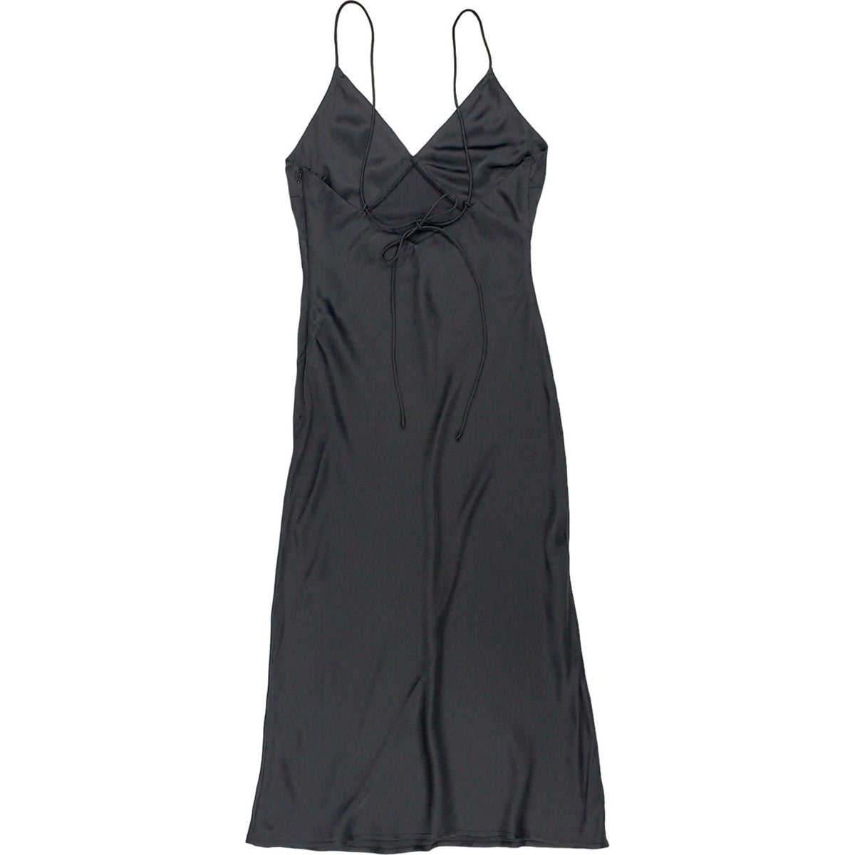 Omnes Black Strappy Midi Dress