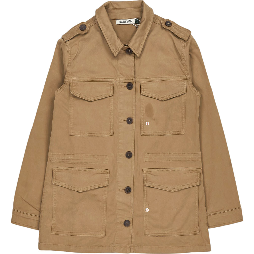 Baukjen Taupe Drake Organic Cotton Utility Jacket