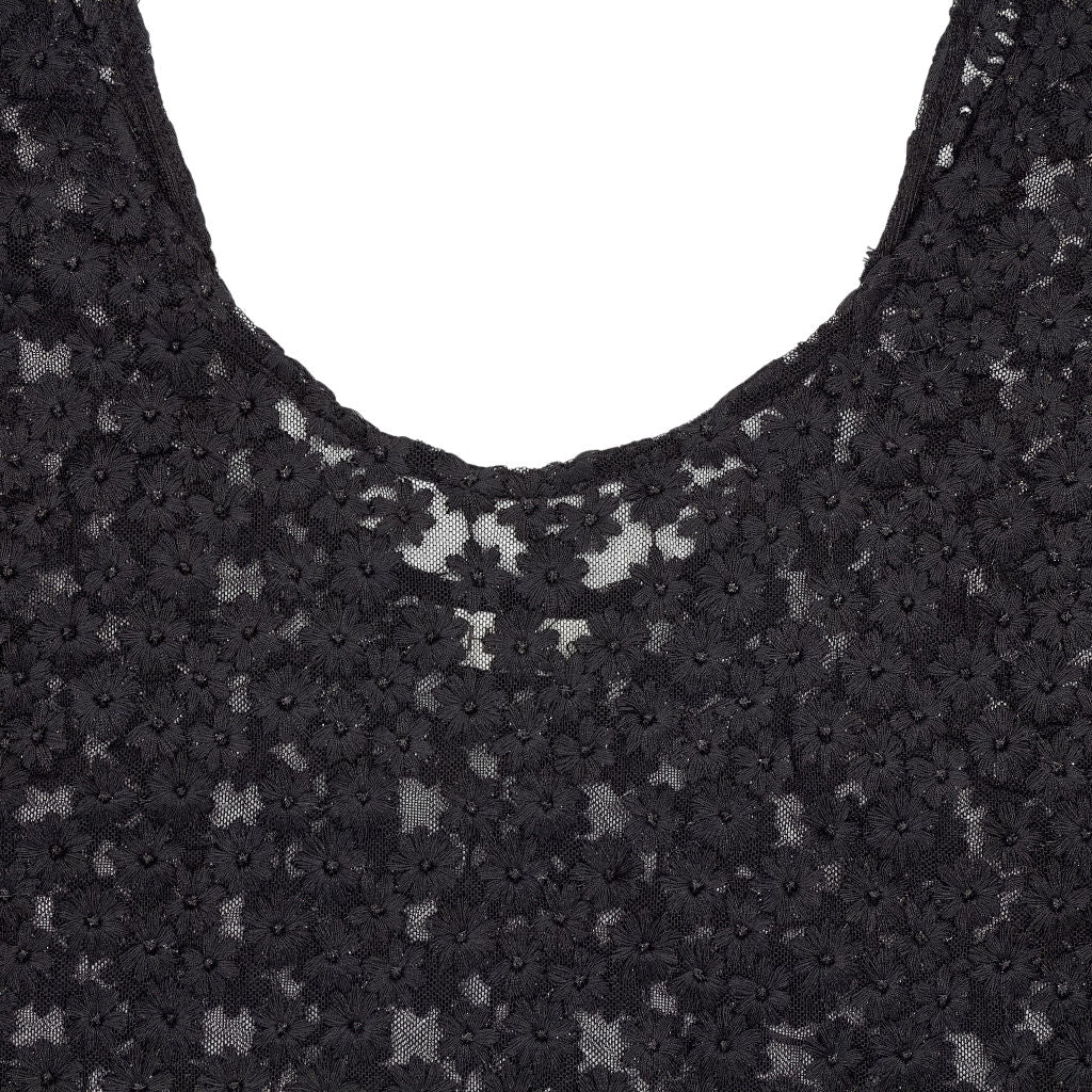 Hush Black Embroidered Floral Dress