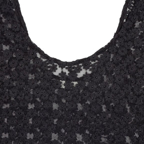 Hush Black Embroidered Floral Dress