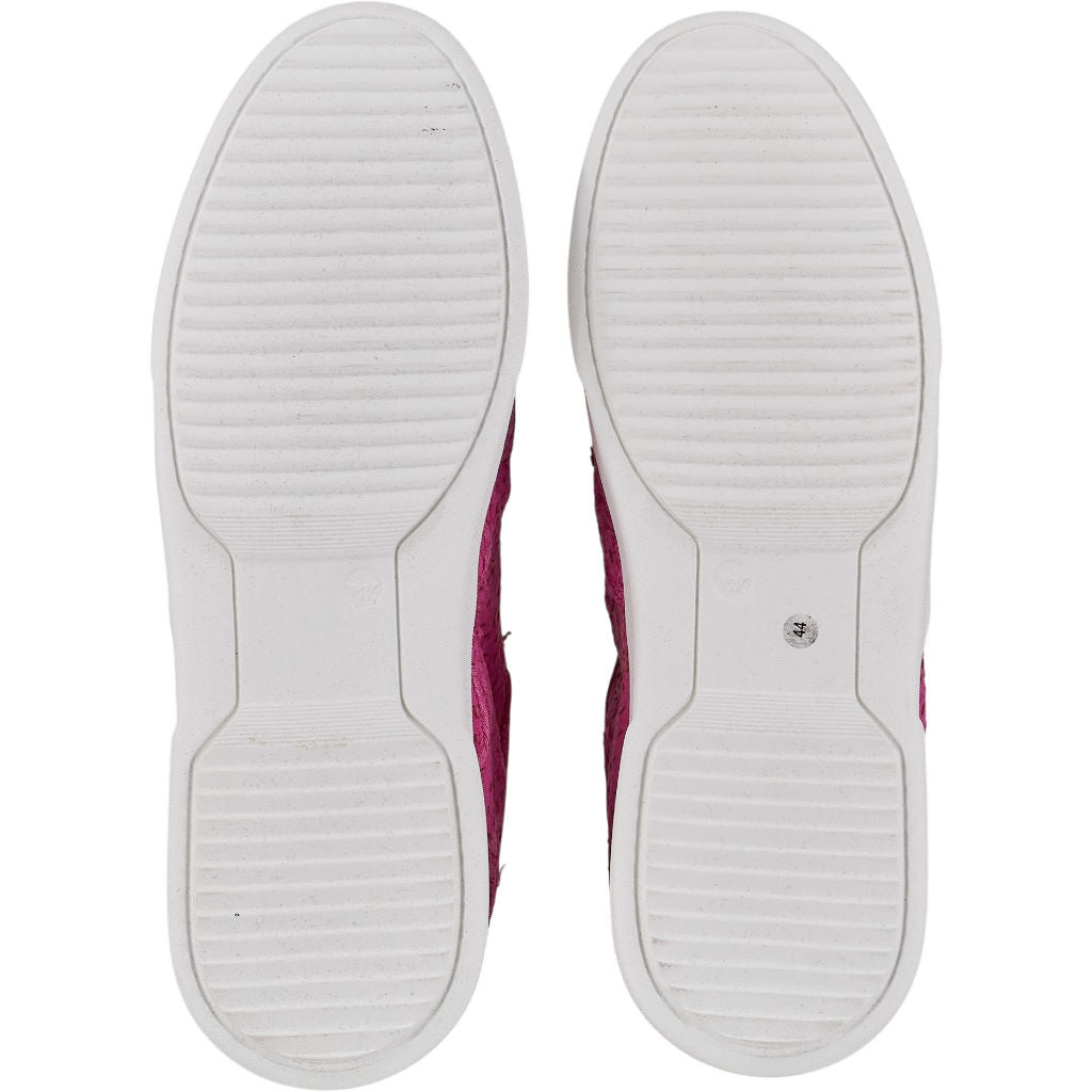 By Walid Hot Pink Lace Up Trainers