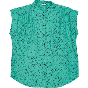 Hush Green Polka Dot Selena Shirt
