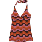 Motel Pink Coda Dress Abstract Art