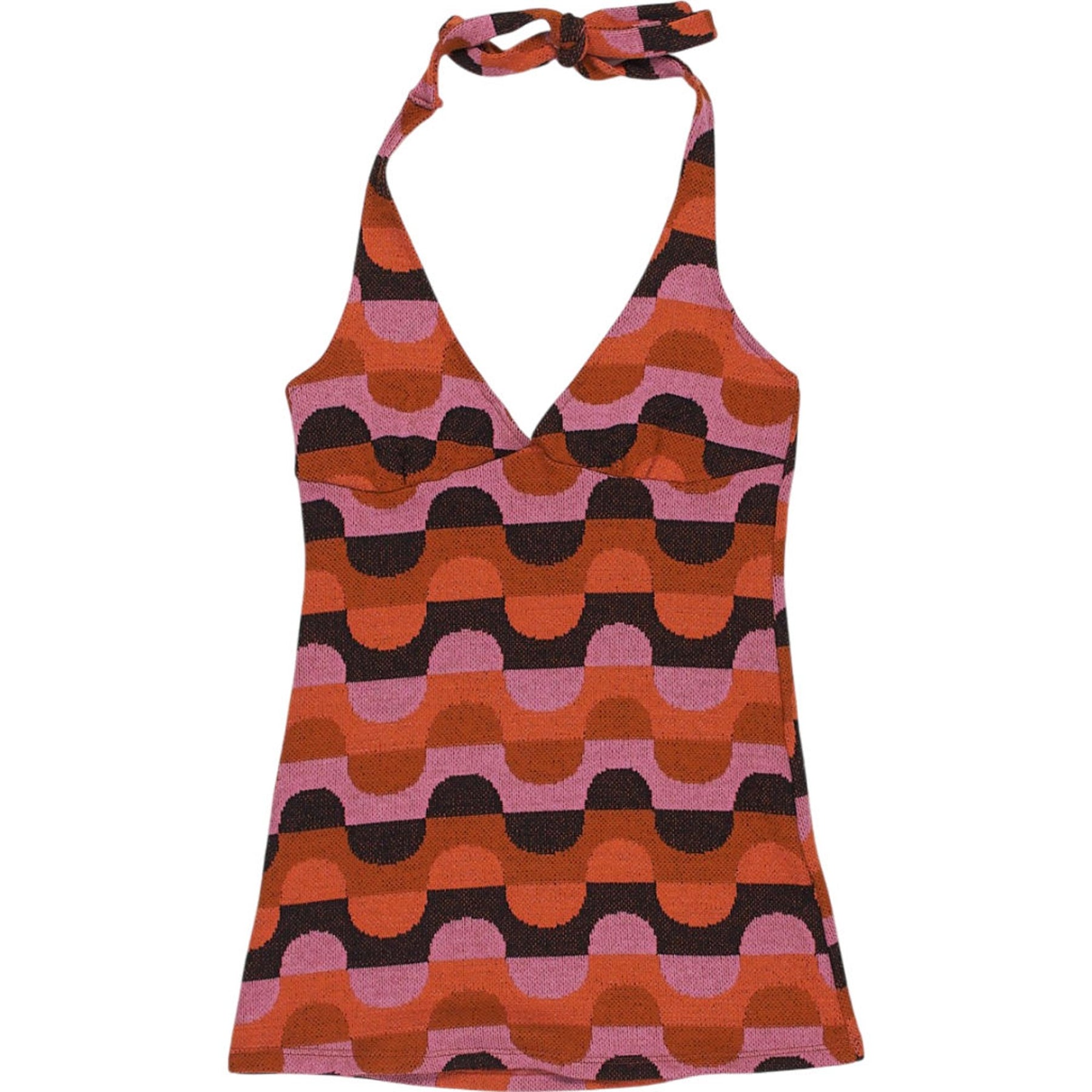 Motel Pink Coda Dress Abstract Art