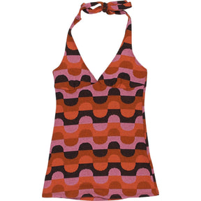 Motel Pink Coda Dress Abstract Art