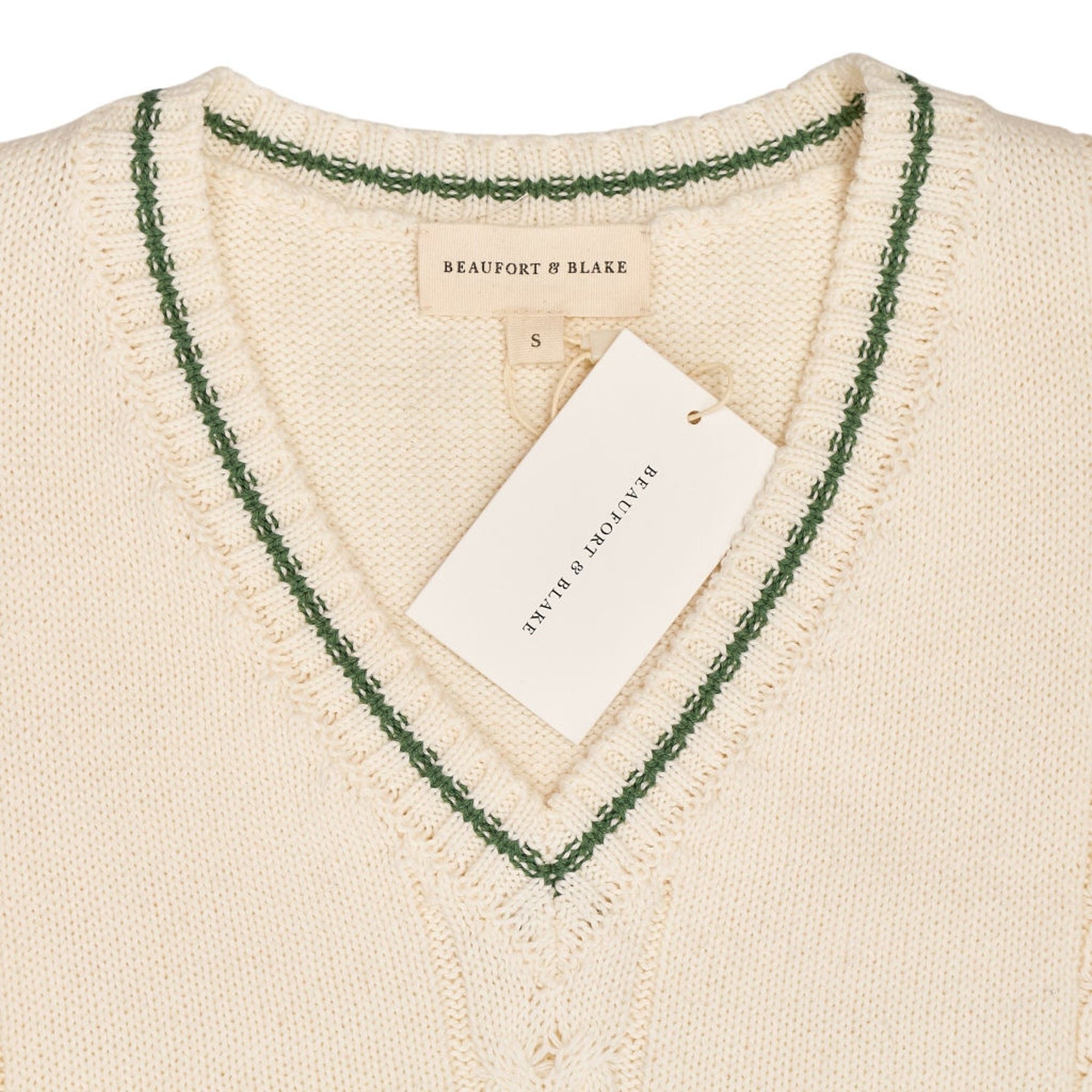 Beaufort & Blake Cream Cricket Tank Vest