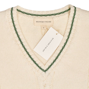 Beaufort & Blake Cream Cricket Tank Vest