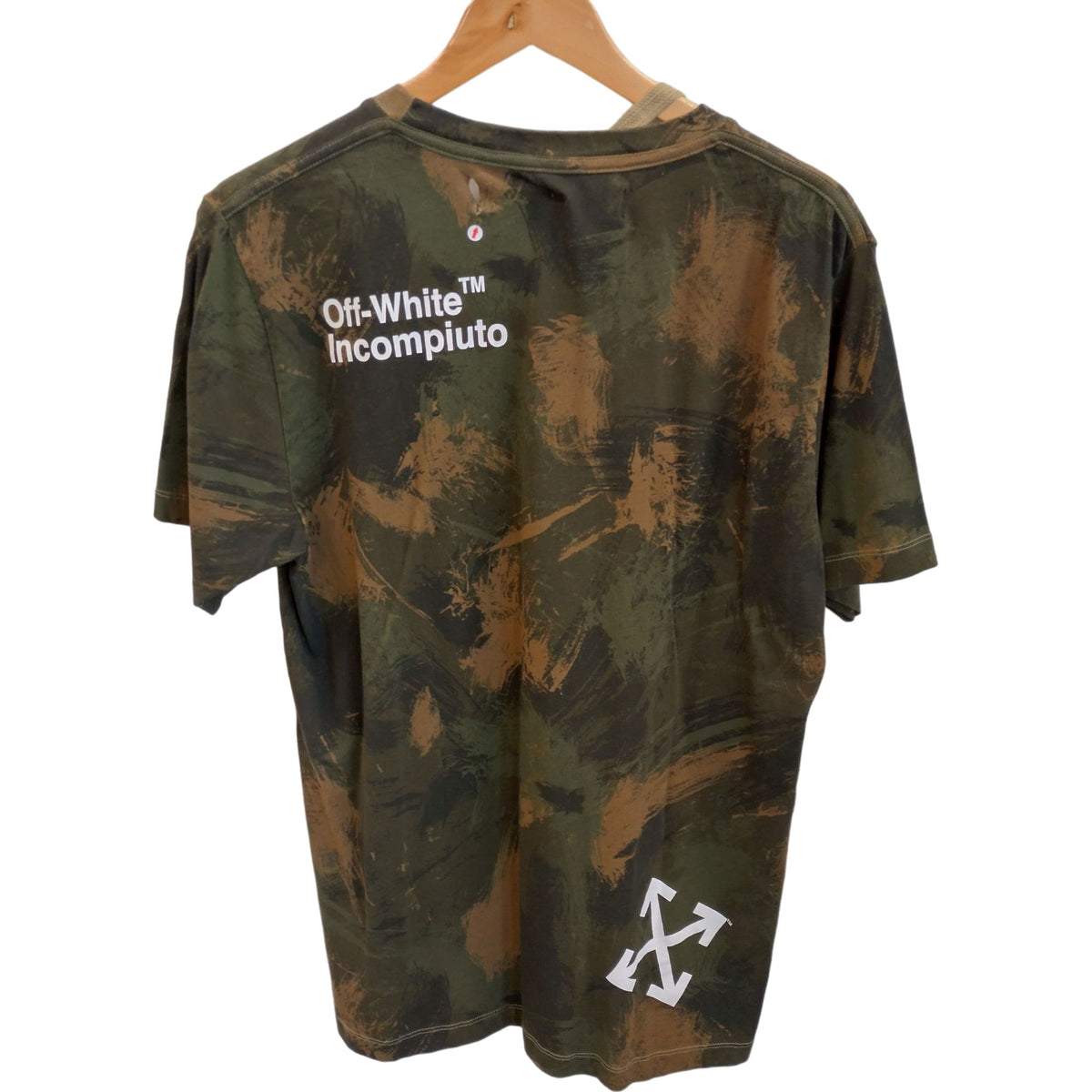 Off-White Multi Abstract Print Cotton T-Shirt