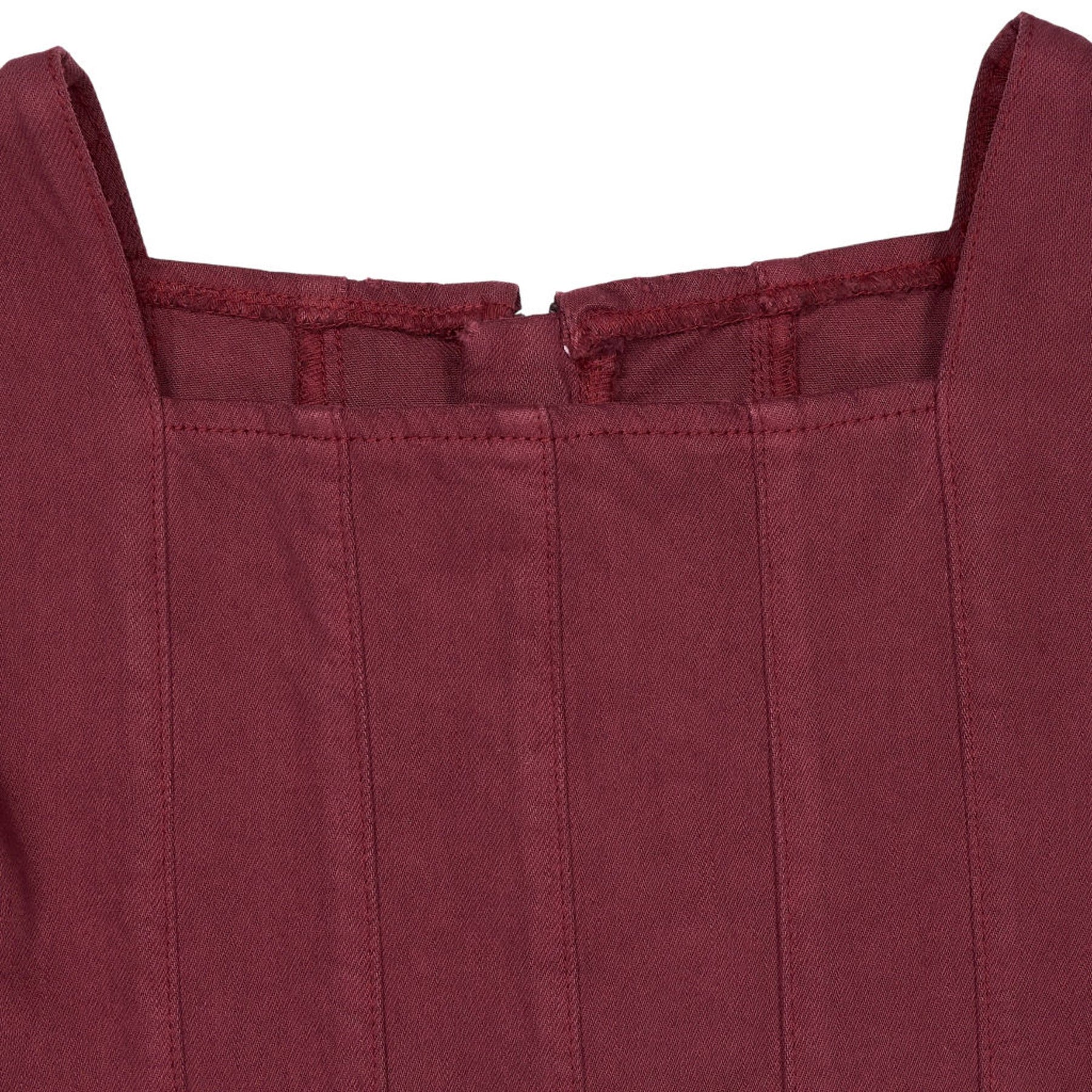 Omnes Burgundy Midi Dress