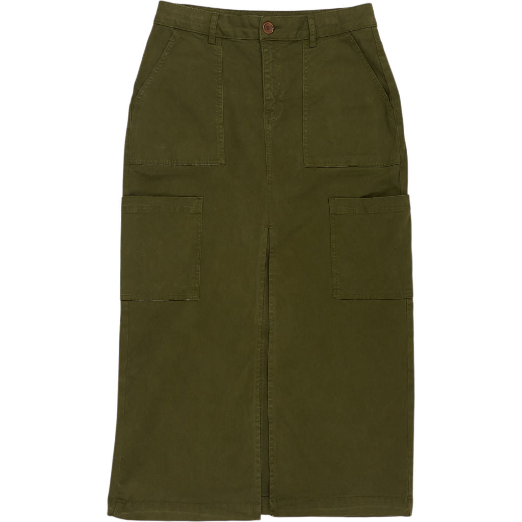 Baukjen Dark Olive Irma Skirt