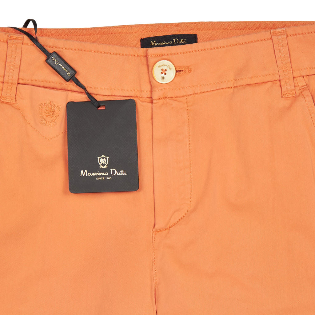 Massimo Dutti Orange Chinos