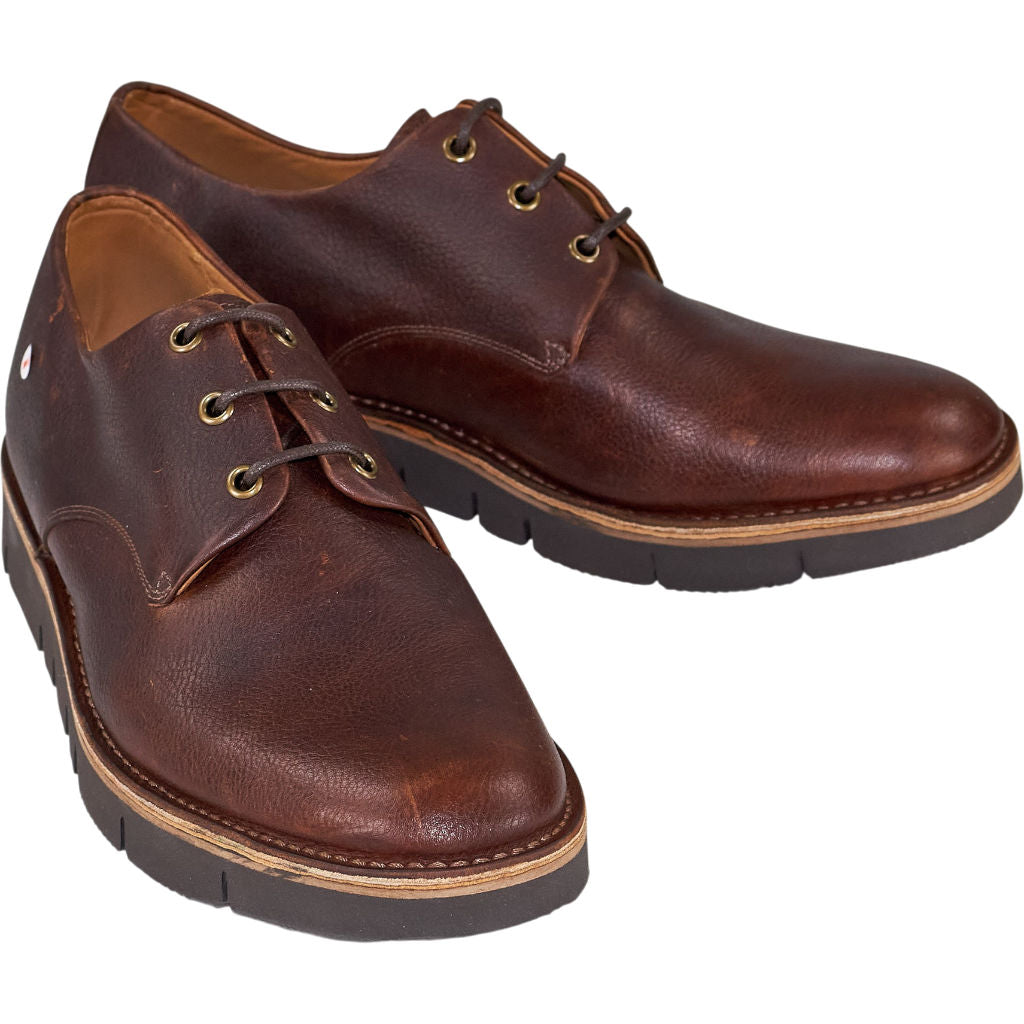 Grenson Brown Leather Derby Shoes