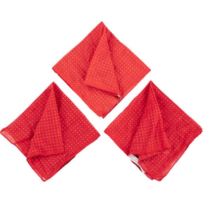 Anderson & Sheppard Red Cotton Pocket Square