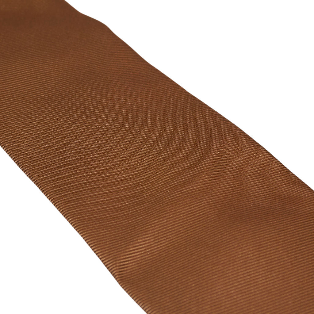 Drake's Camel Brown Silk Twill Tie