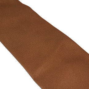 Drake's Camel Brown Silk Twill Tie