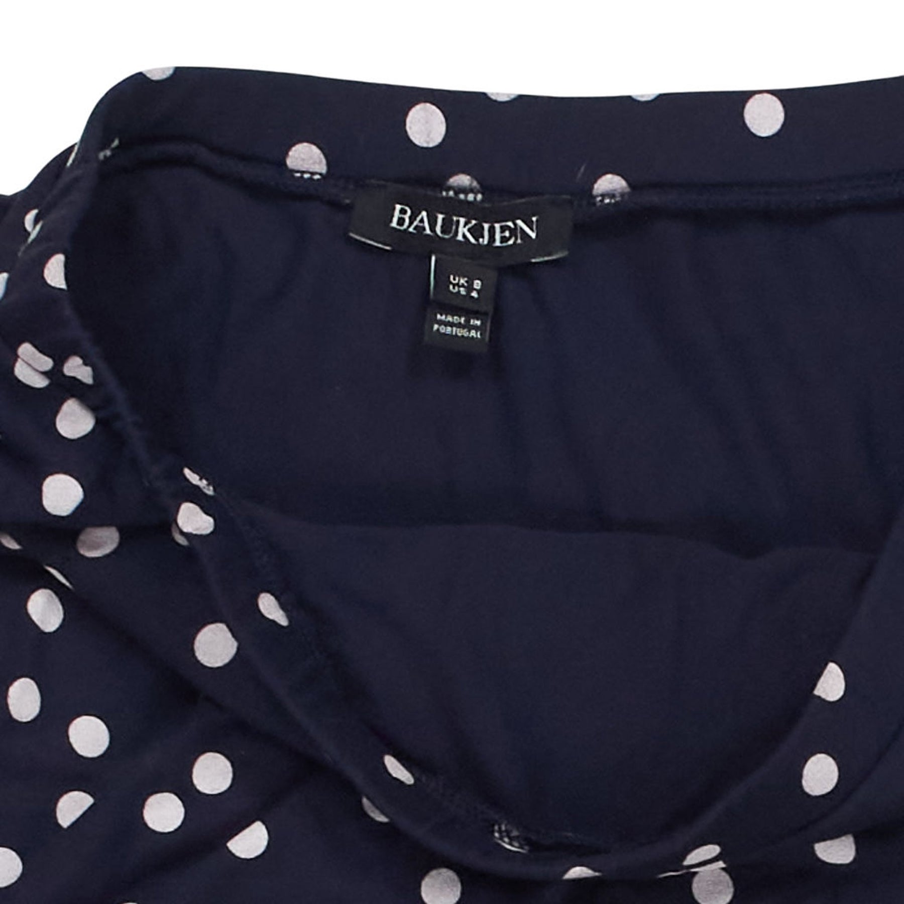 Baukjen Navy Polka Dot Skirt