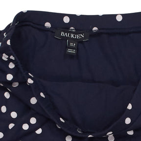 Baukjen Navy Polka Dot Skirt