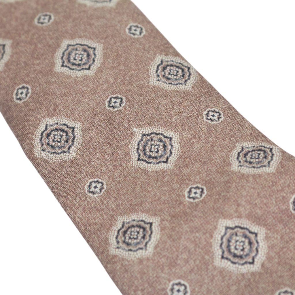 Moss Pink Burgundy Silk Tie Set x 2