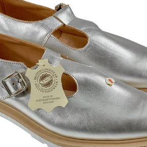 YMC Solovair Silver Leather Buckle Shoes