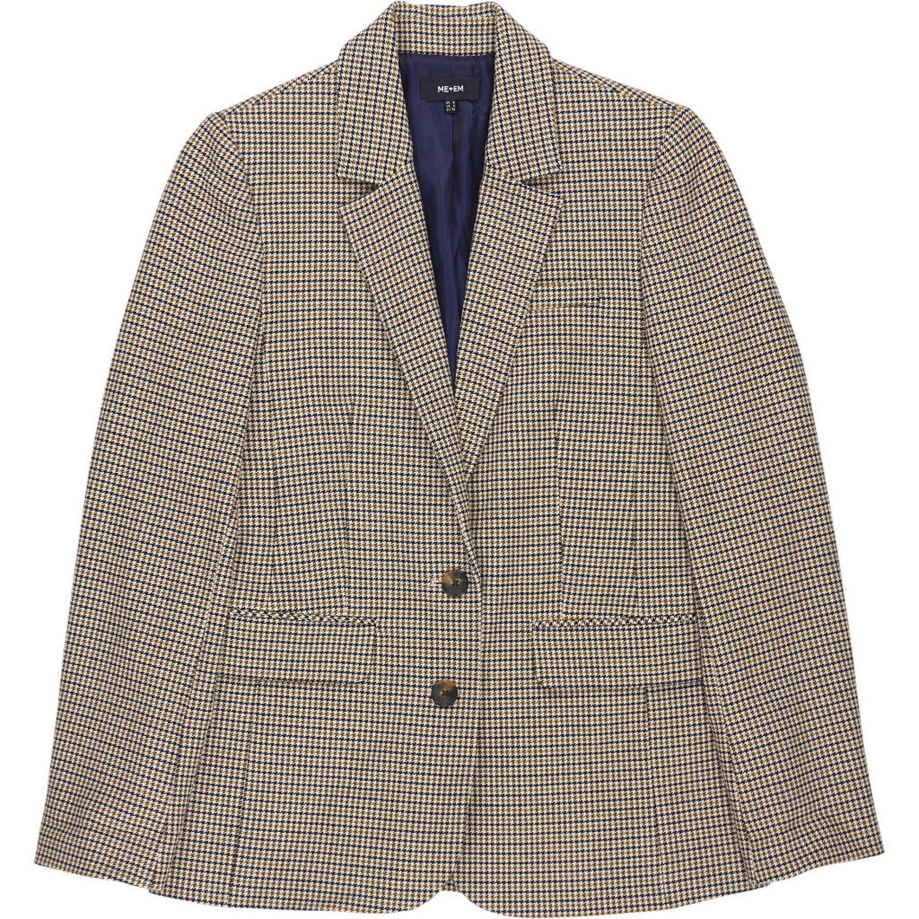 ME+EM Houndstooth Blazer